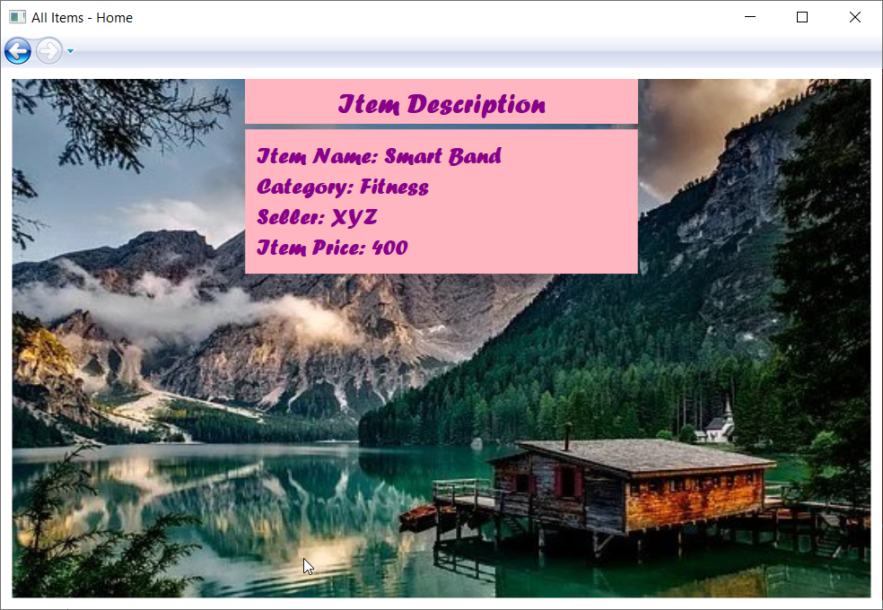 Example of Creating Navigation Window Application Using WPF in C#