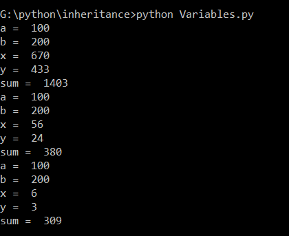 An Example to Show Instance Variables and Class Variables in Python
