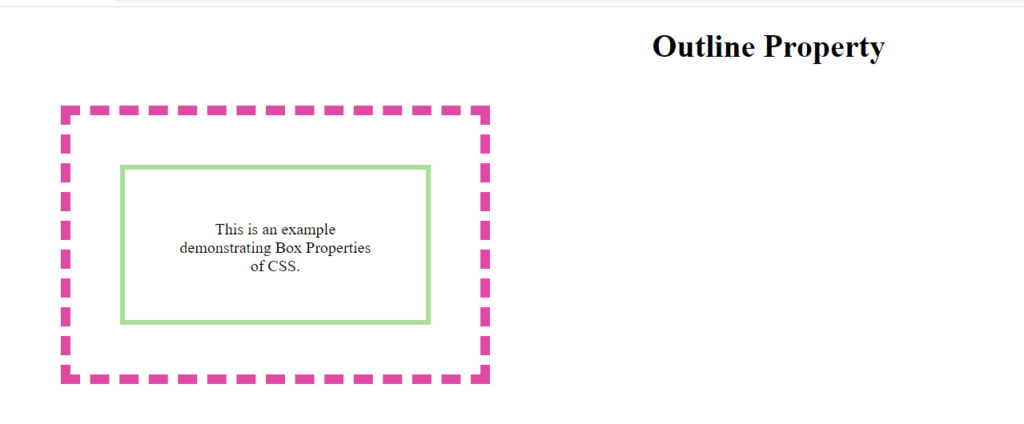 Example of outline-offset property