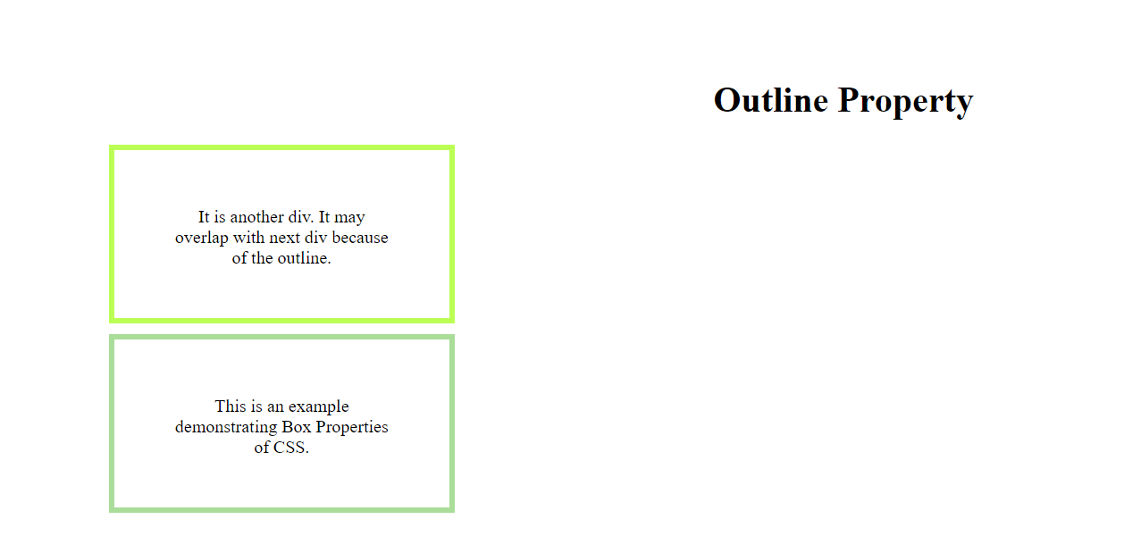 Examples of Outline Properties in CSS - Programmingempire