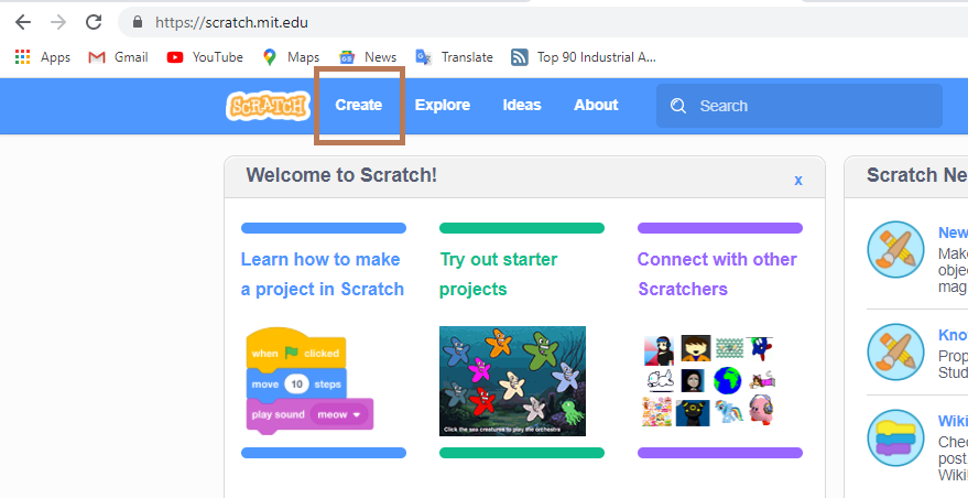 Create a Scratch Project