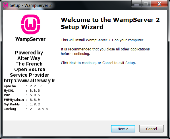 Installing WAMP Server on Windows