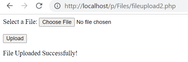 File Uploading in PHP