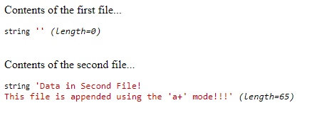 Creating Files in Append Mode in PHP - Difference Between a and a+ File Modes