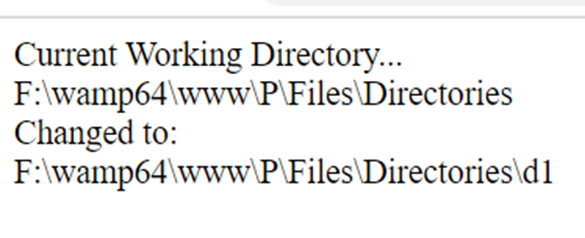 Working With Directories in PHP - Changing Directory