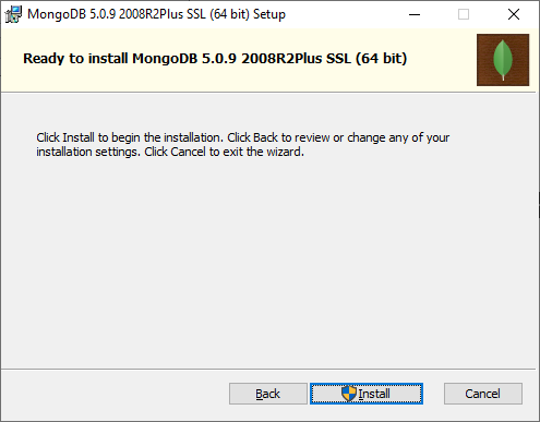 Installing MongoDB 5.0.9
