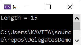 An Example Demonstrating How to Create and Use a Delegate in C#