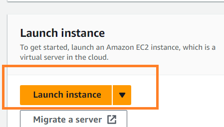 Click the Launch Instance Button to Launch an EC2 Instance