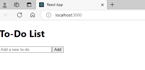 React To Do List App