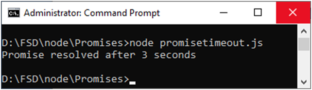 Example of Timeout with Promises 