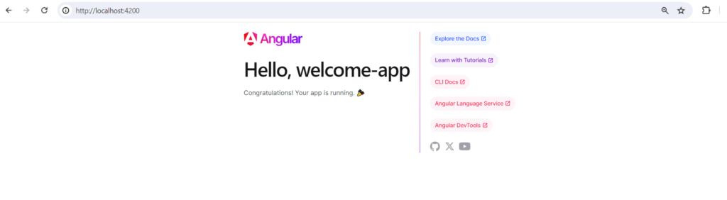 Angular App Running on localhost