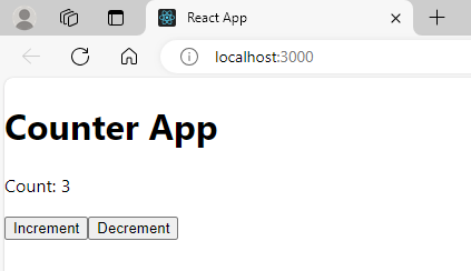 Counter App in React