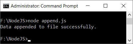 Appending Text in a File